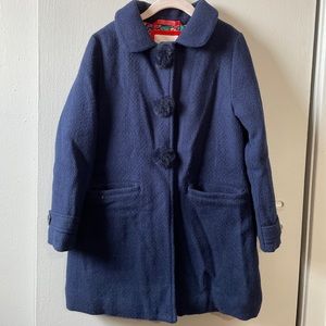 Mini Boden Wonderful Wool Coat Size 6-7